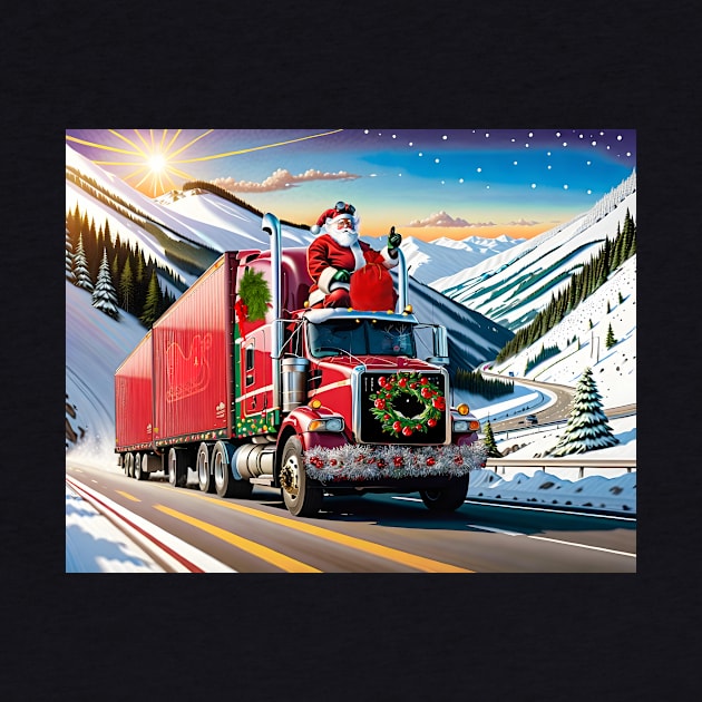 Santa on a Big Rig by rturnbow